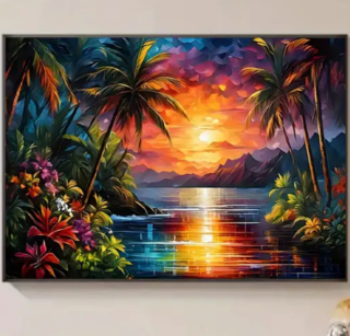 Diamond Painting Karibik Sonnenuntergang